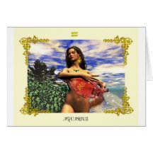VERSEAU, saphir bleu, or Cartes