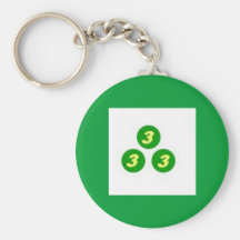 Vert 3 porte-clefs