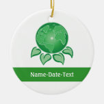 Vert, ambiant ornement de noël