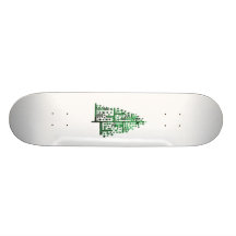 Vert d'arbre de Noël des formes chinées Planches À Roulettes