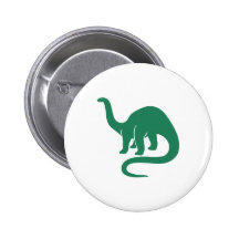 Vert de bouton de dinosaure badge avec épingle