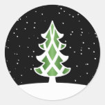Vert de ciel de Milou de rubans d'arbre de Noël Adhésifs Ronds