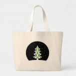 Vert de ciel de Milou de rubans d'arbre de Noël Sac En Toile