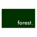 vert de forêt modèles de cartes de visite