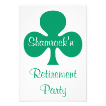 vert de Kelly d'invitation de partie de retraite d
