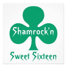 Vert de Kelly d'invitation de partie de shamrock'n