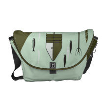 VERT de MENTHE fabuleux de poissons des années 195 Sacoche