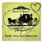 Vert de ressort ce jour Invitet l'épousant en avan Carton D'invitation
