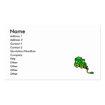 vert de train modèle de carte de visite