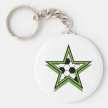 vert d'étoile du football porte-clef
