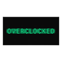 Vert d'Overclocked Photocarte Personnalisée