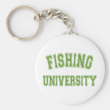 Vert d'université de pêche porte-clef