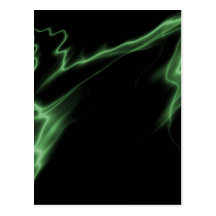 VERT ÉLECTRIQUE DE NOIR DE FOUDRE CARTES POSTALES