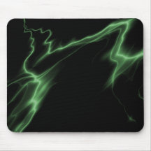 VERT ÉLECTRIQUE DE NOIR DE FOUDRE TAPIS DE SOURIS