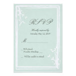Vert en bon état élégant et simple RSVP Invitations Personnalisées