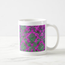 Vert floral vintage de rose de cadeau de motif mugs
