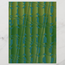 Vert inspiré tropical et motif bleu prospectus en couleur