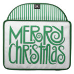 Vert Macbook pro 15" de Joyeux Noël douille Housse MacBook Pro
