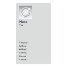 Verticale simple grise - affaires carte de visite