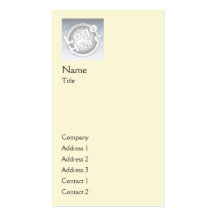 Verticale simple jaune - affaires carte de visite