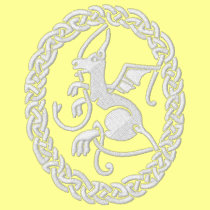 Veste (blanche) effrénée de dragon polos brodés