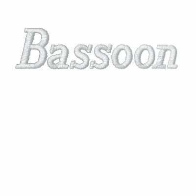 Veste brodée de joueur de basson Veste brodée de joueur de basson