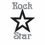 Veste brodée de vedette du rock