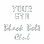 Veste brodée par club de ceinture noire