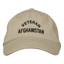 VÉTÉRAN, AFGHANISTAN CHAPEAUX BRODÉS