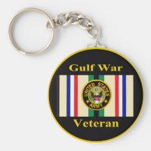 Vétéran "armée" Keychain de guerre de Golfe Porte-clef
