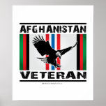 Vétéran Eagle 2 de l'Afghanistan Posters