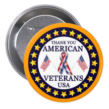 Vétérans américains 2 badge avec épingle