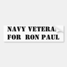 Vétérinaire de marine pour Ron Paul Autocollant Pour Voiture