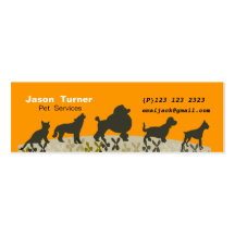 Vétérinaires d'animaux familiers modèles de cartes de visite