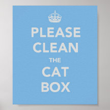 Veuillez nettoyer la boîte de chat affiches