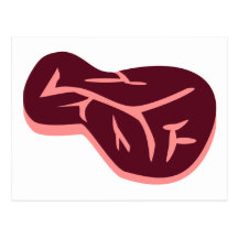 Viande - bifteck cartes postales