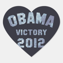 Victoire 2012 d'Obama Autocollants