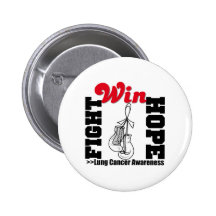 Victoire d'espoir de combat - cancer de poumon pin's