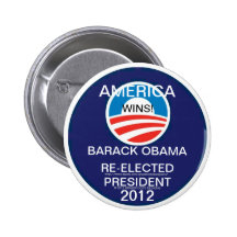 VICTOIRES DE L'AMÉRIQUE !  OBAMA EST LE PRÉSIDENT  BADGES AVEC AGRAFE
