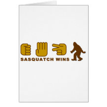 Victoires de Sasquatch Carte De Vœux