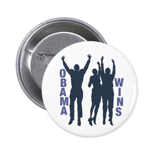 Victoires d'Obama Badges Avec Agrafe