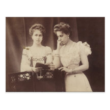 VICTORIA MELITA et BÉATRICE d'Edimbourg #005UK Carte Postale