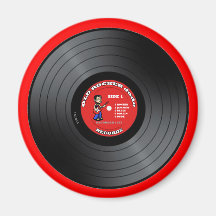 Vieil aimant de disque vinyle de type de balancier