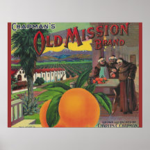 vieille affiche d'étiquette de mission