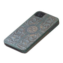 Vieille caisse simili cuir usinée de téléphone de  coques iPhone 4 Case-Mate