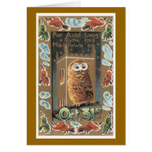 Vieille carte de Lang Syne Halloween