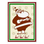 Vieille carte de Noël gaie d'âme