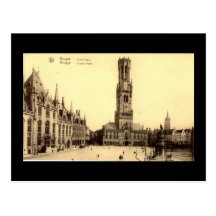 Vieille carte postale, Bruges