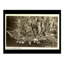 Vieille carte postale, New York City