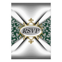 Vieille célébration verte RSVP de fête d'anniversa Faire-parts